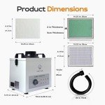 Valtcan Benchtop Fume Extractor with Adjustable Hose