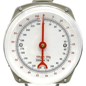 Hanging Spring Dial Scale 220lb/100kg with Hooks