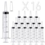 16 Pack of 20ml Sterile Plastic Syringes