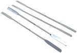 Set of 4 Stainless Steel Lab Spatulas