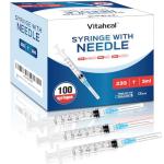 100 Pack of 3ml Luer Lock Syringes with Needles