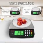 Large 40kg Digital Kitchen Scale with LCD Display