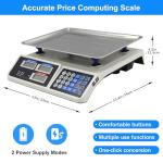 Digital Food Scale with Price Calculator for Retail