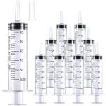 10 Pack 60ml Plastic Syringes with Measurement