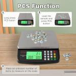 Large 40kg Digital Kitchen Scale with LCD Display