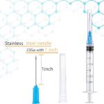 50 Pack 3ml Luer Lock Syringes, Individually Sealed
