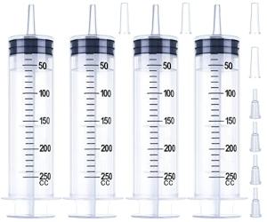 250ml Large Syringe with Cap - 4 Pack