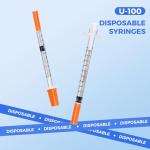 30G 0.5ml Syringes, 100 Pcs, Individually Wrapped