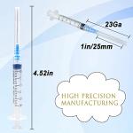100PCS 3ml Luer Lock Syringes with Needles