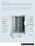LIEBHERR Ultra Low Temperature Freezer -40°C to -86°C