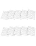 QWORK 10-Pack Porcelain Spot Plates, 12 Wells