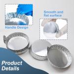 Cunguv Aluminum Weigh Boats, 100 Large Trays