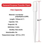 Globe Scientific LDPE Transfer Pipets, 500 Count