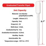 Globe Scientific LDPE Graduated Transfer Pipets - 5.0mL