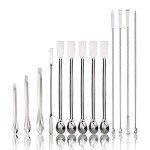 15-Piece Stainless Steel Lab Spatula Set