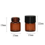 Mini Amber Glass Vials for Essential Oils (30 pcs)