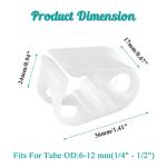 Adjustable Plastic Tubing Clamps - 5 Pack