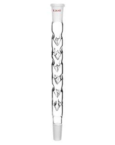 Vigreux Distillation Column Glass Fractionator 24/40 Fitting