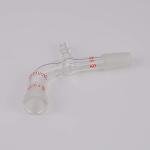 StonyLab 105° Bent Glass Vacuum Adapter, Short Stem