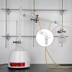 StonyLab 105° Bent Glass Vacuum Adapter, Short Stem