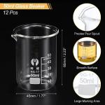 50ml Borosilicate Glass Beaker Set - 12 Pack