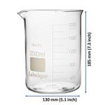 Borosilicate Griffin Beaker, Low Form, 2000ml