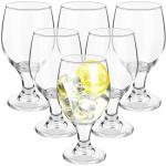 Patelai 6-Piece Clear Glass Stemmed Goblet Set