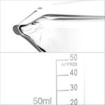 QWORK 6-Pack Borosilicate Glass Beakers, 50ml