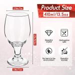 Patelai 6-Piece Clear Glass Stemmed Goblet Set