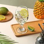 Patelai 6-Piece Clear Glass Stemmed Goblet Set