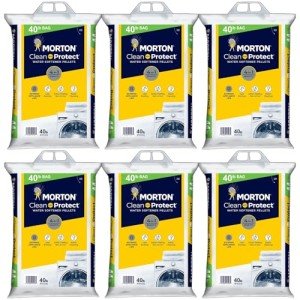 Morton Clean and Protect Water Softener Salt, 6 Pack