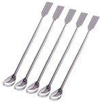 15-Piece Stainless Steel Lab Spatula Set