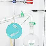 Borosilicate 75° Bent Distillation Adapter, 24/40