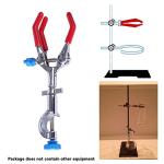 3-Prong Rubber Finger Clamp for Lab Equipment