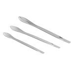 15-Piece Stainless Steel Lab Spatula Set