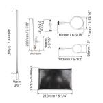 Borosilicate Glass 1000ML Separatory Funnel Set