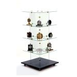 Chrome Glass Cube Connectors for 3/16" Thick Glass - 10 Pack