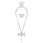 Borosilicate Glass 1000 ml Conical Separatory Funnel
