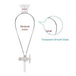 Borosilicate Glass 1000 ml Conical Separatory Funnel