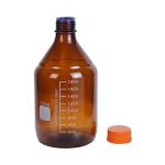 2L Amber Borosilicate Glass Lab Storage Bottle