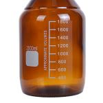 2L Amber Borosilicate Glass Lab Storage Bottle