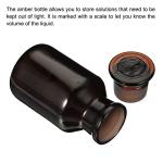 PATIKIL 250mL Amber Glass Media Storage Bottle