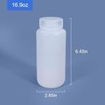 Wide Mouth Lab Reagent Bottle - 16.9 oz (2 Pcs)