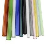 Colored Borosilicate Glass Tubes - 12-Piece Set