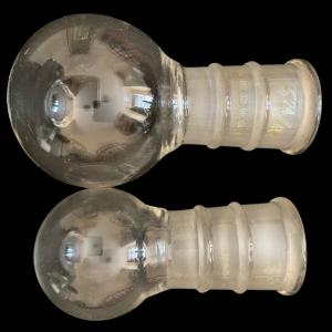 Set of 2 Vintage Chemistry Boiling Flasks