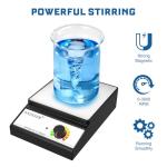 ANZESER Magnetic Stirrer with 4 Stir Bars