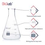 250mL Borosilicate Glass Conical Flask Set of 6
