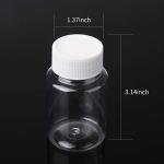 18-Pack Clear Pill Bottles with Caps - 80ML
