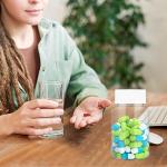 4-Pack 80ml Clear Plastic Pill Bottles