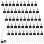50PCS Plastic Squeeze Dropper Bottles, 1oz